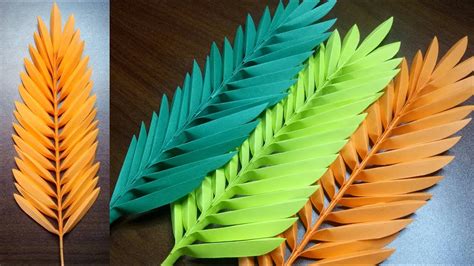 paper leaves for decoration|how to make cardboard leaves.